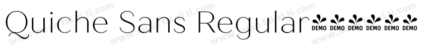 Quiche Sans Regular字体转换